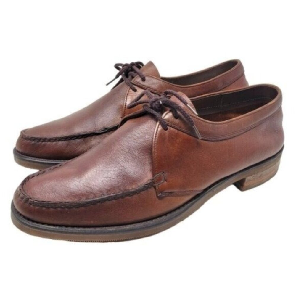 Stuart McGuire | Leather Lace Up Derby Shoes Loafer Business Casual Brown